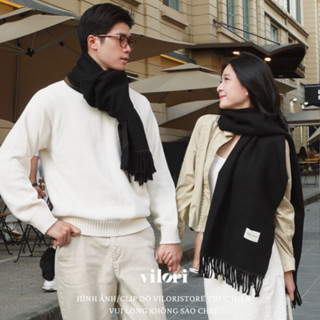   KHĂN CAO CẤP  Khăn quàng cổ nữ nam dạ len cashmere 2 mặt dày ấm khăn choàng cổ unisex giữ ấm mùa đông khăn vilori store 