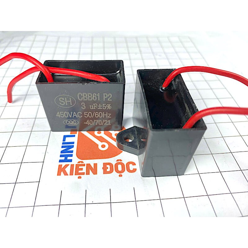 [ Combo 4 chiếc ] TỤ QUẠT 3UF 450V CBB61