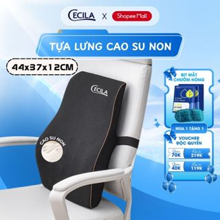 Gối tựa lưng cao su non cao cấp CECILA , Dùng cho dân văn phòng và lái xe thiết kế công thái học chống đau mỏi lưng