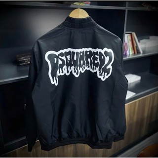  Áo gió Dsquared2 ICON Họa Tiết Chảy Mực 2 lớp unisex nam nữ-áo khoác bomber DSQ bản cao cấp giá rẻ đông 2024  G33  