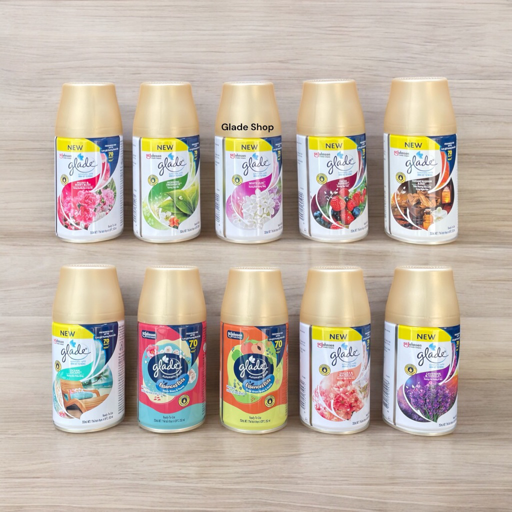 (Chai) Lõi thơm Glade thay thế cho máy xịt phòng tự động 9 mùi hương