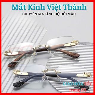  L24 Kính lão  viễn thị có sẵn độ lão không viền dáng chữ nhật Mắt Kính Việt Thành 
