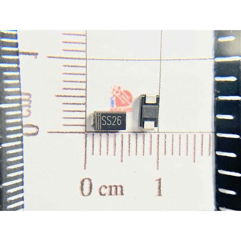 [Combo 20 chiếc] Diode Schottky SR260 kí hiệu SS26 DO-214 2A 60V