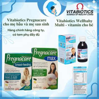  Vitamin Pregnacare Max Breast-feeding Wellbaby Multi-Vit Liquid giúp bổ sung khoáng chất cho cả mẹ và bé MECAHEO 