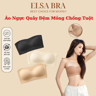  Áo Ngực Quây Áo - Cúp Ngực Không Gọng Đệm Mỏng Gom Quả Chống Tuột Elsa Bra 2340 