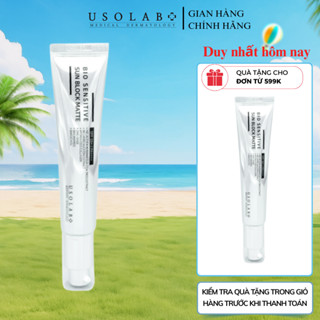 Kem chống nắng cho da dầu mụn USOLAB Sun Block Matte 50ml - Giúp kiềm dầu, nâng tone sáng da bảo vệ da với SPF 50+