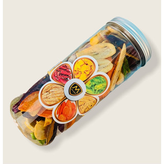  Trái Cây Rau Củ Sấy Thập Cẩm 250g – Ăn Vặt Healthy Giòn Ngon Không Chất Bảo Quản 
