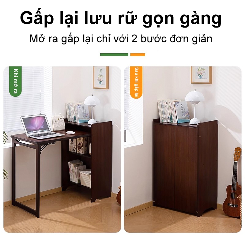 Bàn gấp bàn làm việc bàn máy tính tiết kiệm không gian bàn học sinh lắp ghép tiện ích đa năng | BigBuy360 - bigbuy360.vn