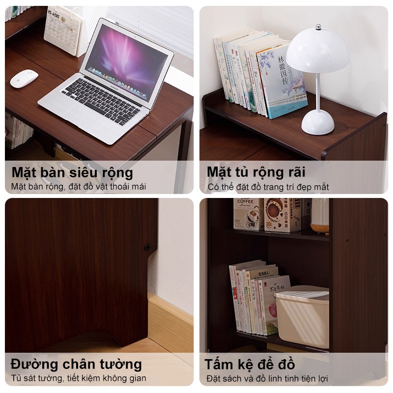 Bàn gấp bàn làm việc bàn máy tính tiết kiệm không gian bàn học sinh lắp ghép tiện ích đa năng | BigBuy360 - bigbuy360.vn