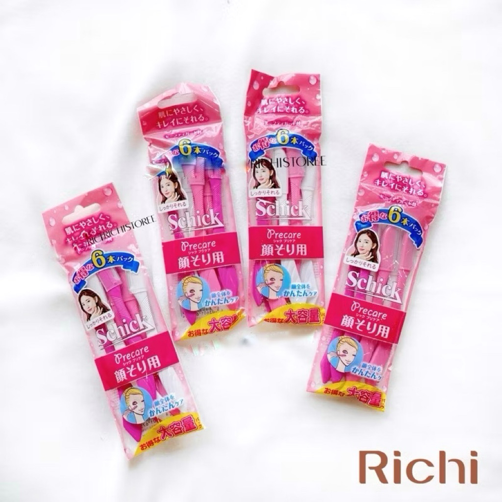 Set 6 cây dao cạo chân mày Schick cho nữ