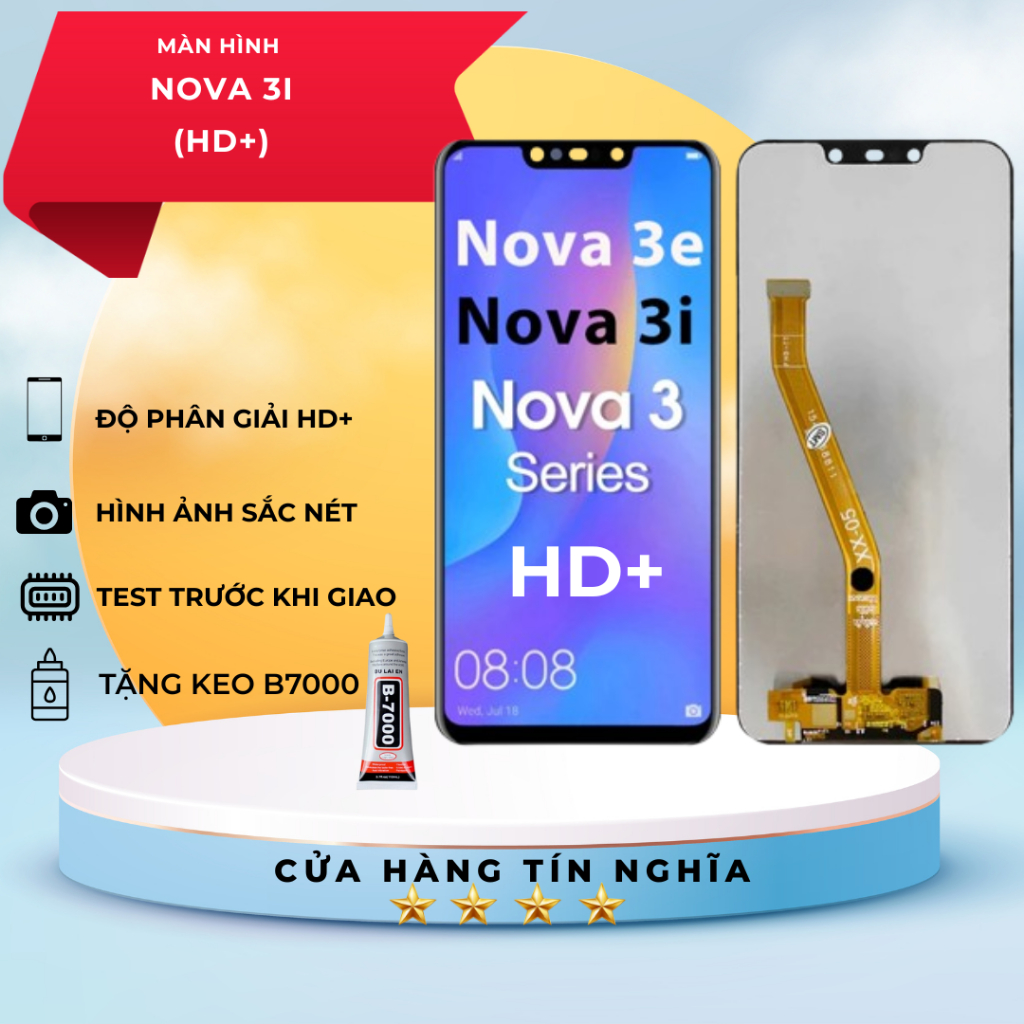 MÀN HÌNH HUAWEI NOVA 3I - ĐEN TẶNG KEO DÁN B7000