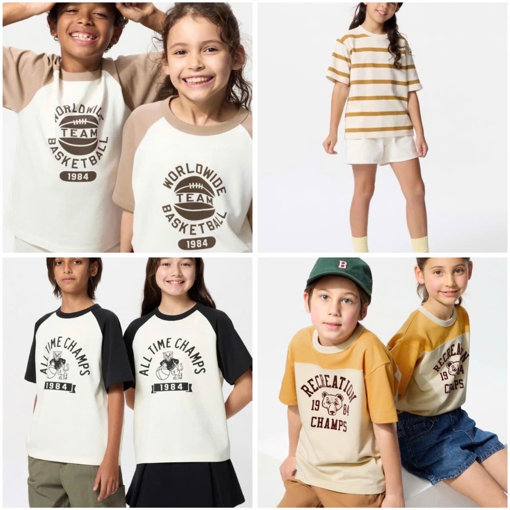 Áo Thun Cộc Tay Airism trẻ em Uniqlo