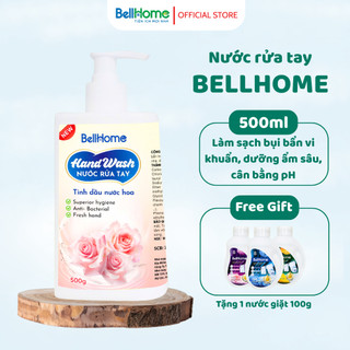 Nước rửa tay sinh học BellHome 500ml Hương trái cây tự nhiên,Dưỡng ẩm , An toàn cho da tay