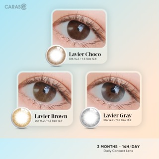 Kính áp tròng khoá ẩm 14H 3 tháng màu Lavier Gray, Lavier Choco, Lavier Brown (Lens cận Outlet) - 1 bên mắt