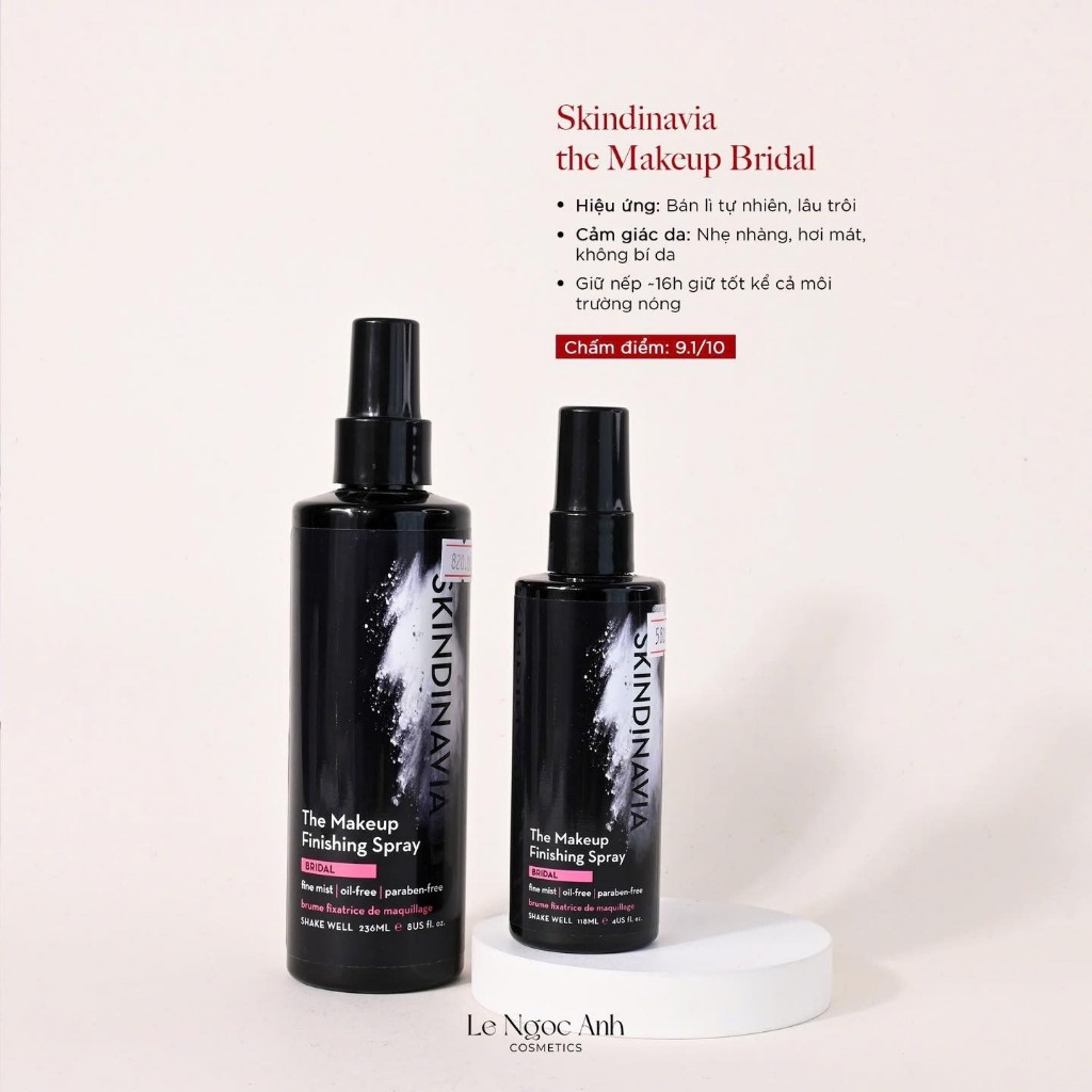 Xịt Khoá Makeup Skindinavia Finishing Spray Bridal 118ml