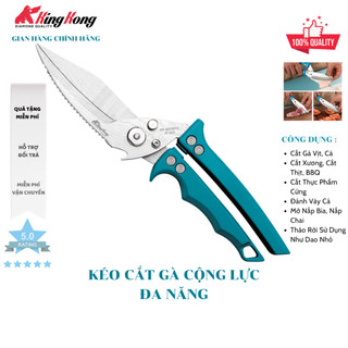  Kéo Cắt Gà KingKong Chính Hãng – Cộng Lực Siêu Bền Chống Rỉ Mở Bia Đánh Vảy Cá Dùng Cho Nhà Bếp 