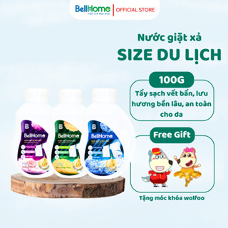 Nước giặt xả BellHome 100ml Tiện lợi Công nghệ sinh học Nano Lưu hương cao cấp An toàn da nhạy cảm