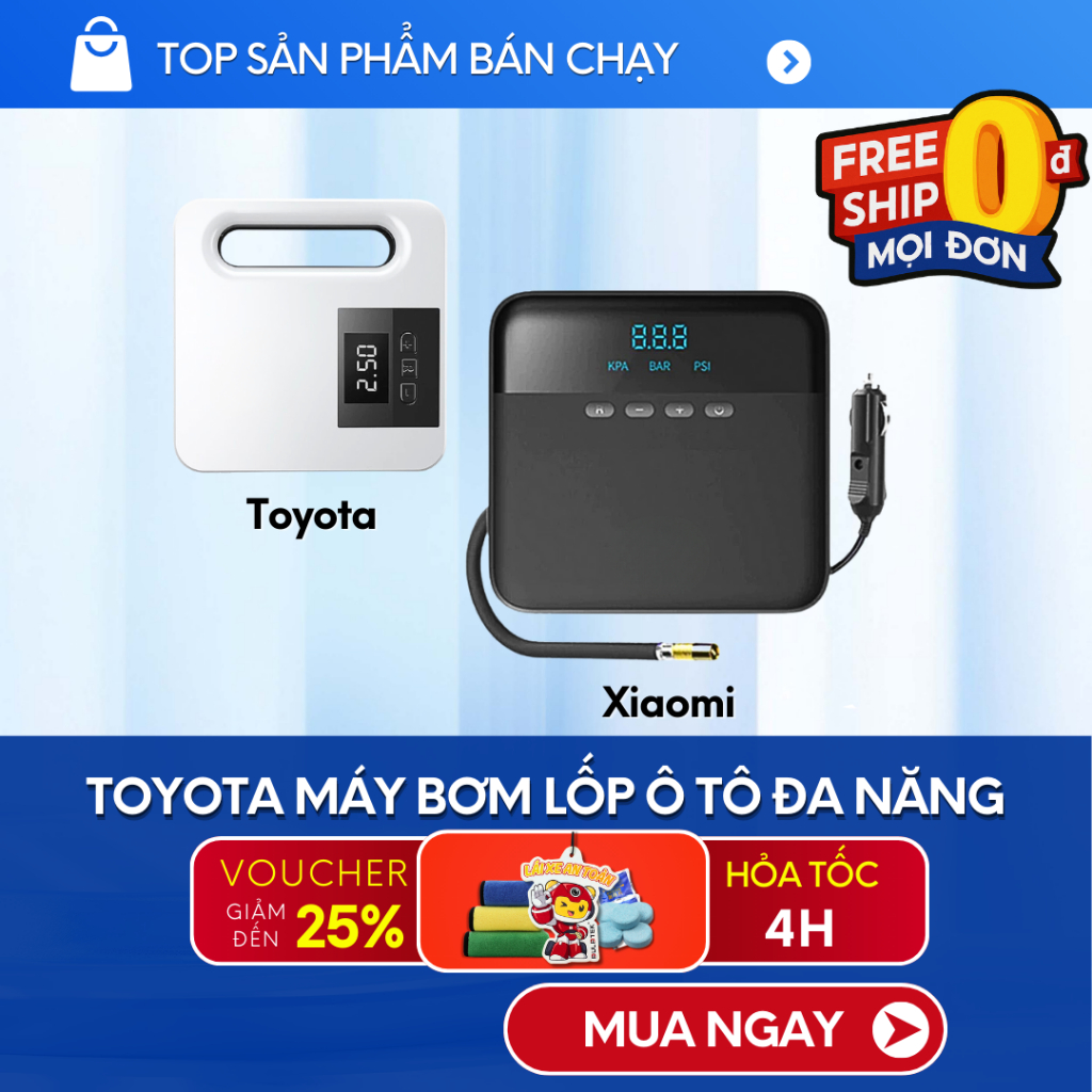 Máy Bơm Lốp Ô Tô Xiaomi 70mai