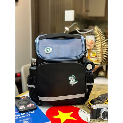 Balo Học Sinh Tiểu Học/THCS/THPT BALO KHỦNG LONG BLACK Chống Gù Lưng, Siêu Nhẹ, Quai Đeo Thoáng Khí, An Toàn Cho Bé