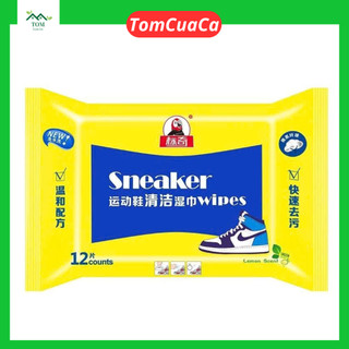 [ Hàng Nhẹ 120G ] Khăn lau giày snacker, giấy ướt lau túi xách giày dép, vệ sinh giày túi xách balo TCC.24