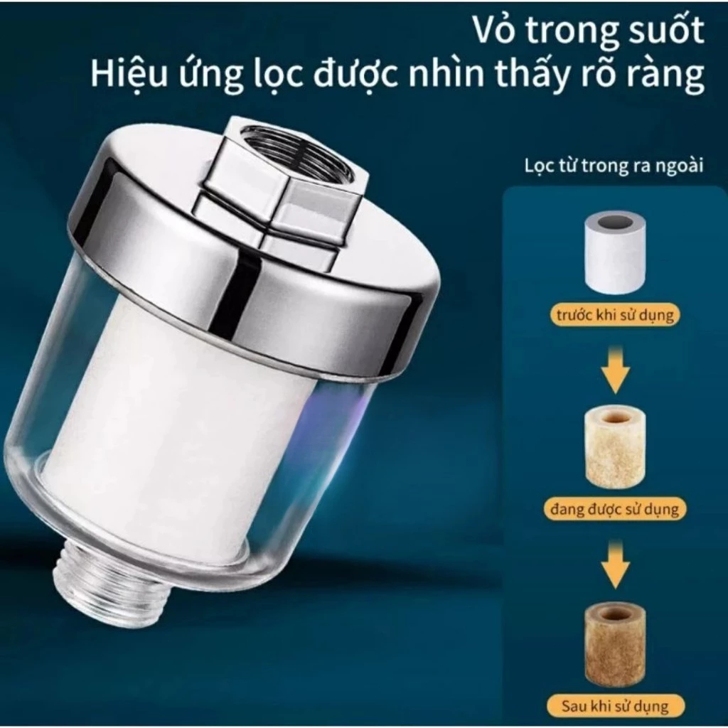Đầu lọc nước, Lọc nước tại vòi , Đầu lọc nước vòi hoa sen, Đầu lọc nước van khóa ren 21