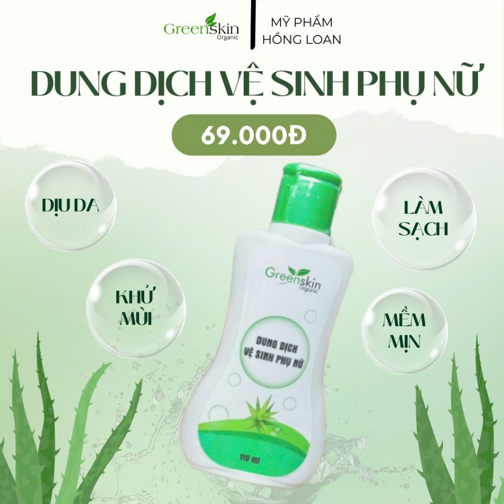Dung Dịch Vệ Sinh Phụ Nữ 110ml GREENSKIN ORGANIC