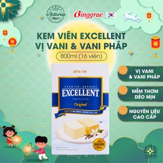 Hộp 16 viên kem vani Hàn Quốc Binggrae Excellent 800ml 16 viên ABetterLife