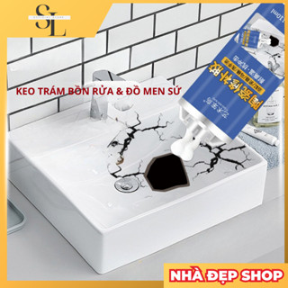 (90g) Keo dán bồn rửa, đồ men sứ chuyên dụng - Keo trám sửa chữa vết nứt, khe hở đồ men sứ, hiệu quả, khô nhanh, mới đẹp