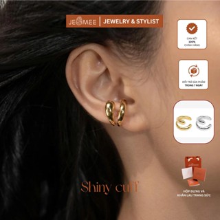 Khuyên tai kẹp Shiny cuff titanium Jesmee 1 chiếc thiết kế tinh tế, thanh lịch - E6871