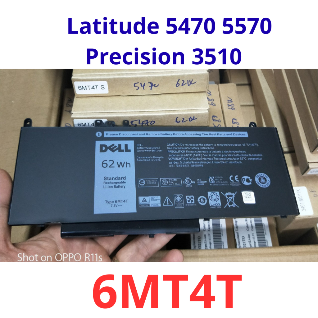 Pin Laptop Dell Latitude 5470 5570 Precision 3510 – Mã 6MT4T – Cell ZIN 62Wh