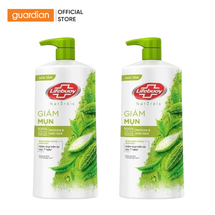 Sữa Tắm Detox Matcha & Khổ Qua Hỗ Trợ Giảm Mụn Cơ Thể Và Sạch Sâu Chai Lifebuoy Guardian 800Gr | BigBuy360 - bigbuy360.vn