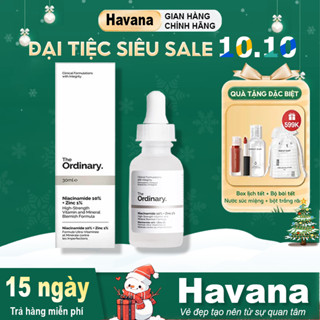 Tinh Chất The Ordinary Niacinamide 10% + Zinc 1% giảm mụn, mờ thâm, thu nhỏ lỗ chân lông hiệu quả