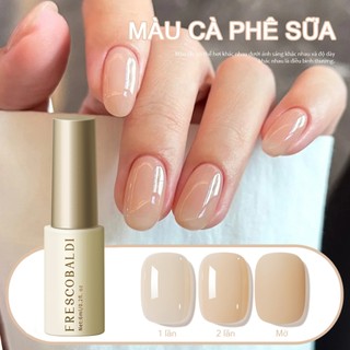  FRECOBALDI 6ml Sơn móng tay dạng gel màu thạch nude trà sữa mới cổ điển phổ biến phù hợp cho tiệm làm móng 