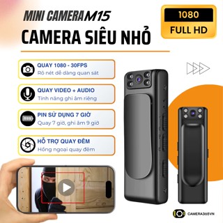 Camera Hành Trình 1080 HD Quay Hồng Ngoại Quay Đêm Giấu Mắt, Ghi Âm, Kẹp Áo Camera Không Dây Nhỏ Gọn
