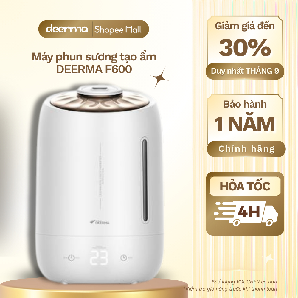 Máy phun sương tạo ẩm DEERMA F600 - Dung tích 5L -  Bảo hành 12 tháng