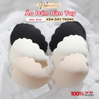  Áo Dán Ngực Cài Trước Hình Vỏ Sò Đệm Bàn Tay 3cm Nâng Vòng 1 Thông Hơi Nali do lot gia si 272 