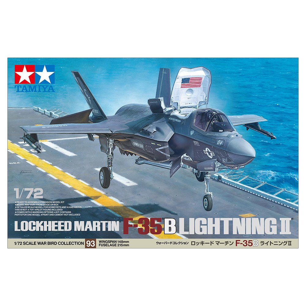 60793 Mô hình máy bay 1/72 Lockheed Martin F-35B Lightning II ( Bộ sưu tập Warbird 1/72 của Tamiya )
