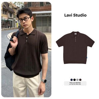 Áo Polo LEN THỎ Local Brand Lavi Studio/ STRIPES Nam Nữ Unisex