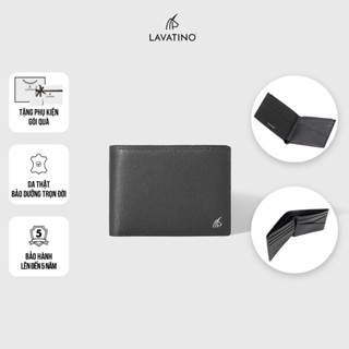 Ví Nam Mini Cao Cấp Da Bò Thật Đựng Tiền, Giấy Tờ Kiểu Mới Chính Hãng Lavatino LUCAS 19