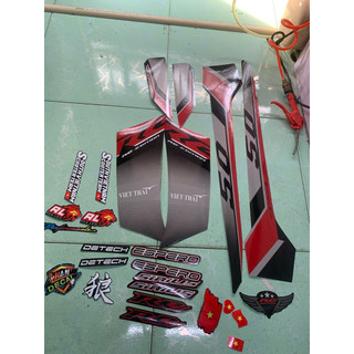 Tem sirius 50 cc đỏ đen RC Việt Thái - espero