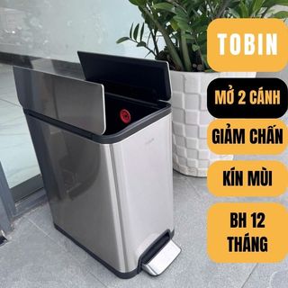 Thùng Rác Inox Cao Cấp Nắp Mở 2 CÁNH TOBIN