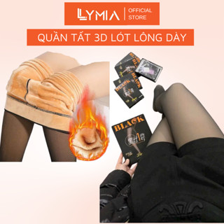  Quần Tất Nữ 3D Lót Lông Nhung LYMIA Cao Cấp hộp BLACK Giữ Nhiệt Dày Ấm QT07 