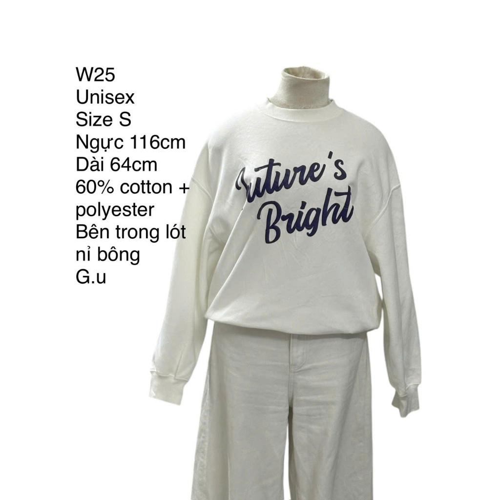 Sweater nữ uni, áo Sweater nữ, áo sweater unisex hàng si, secondhand Nhật, size ghi trên hình