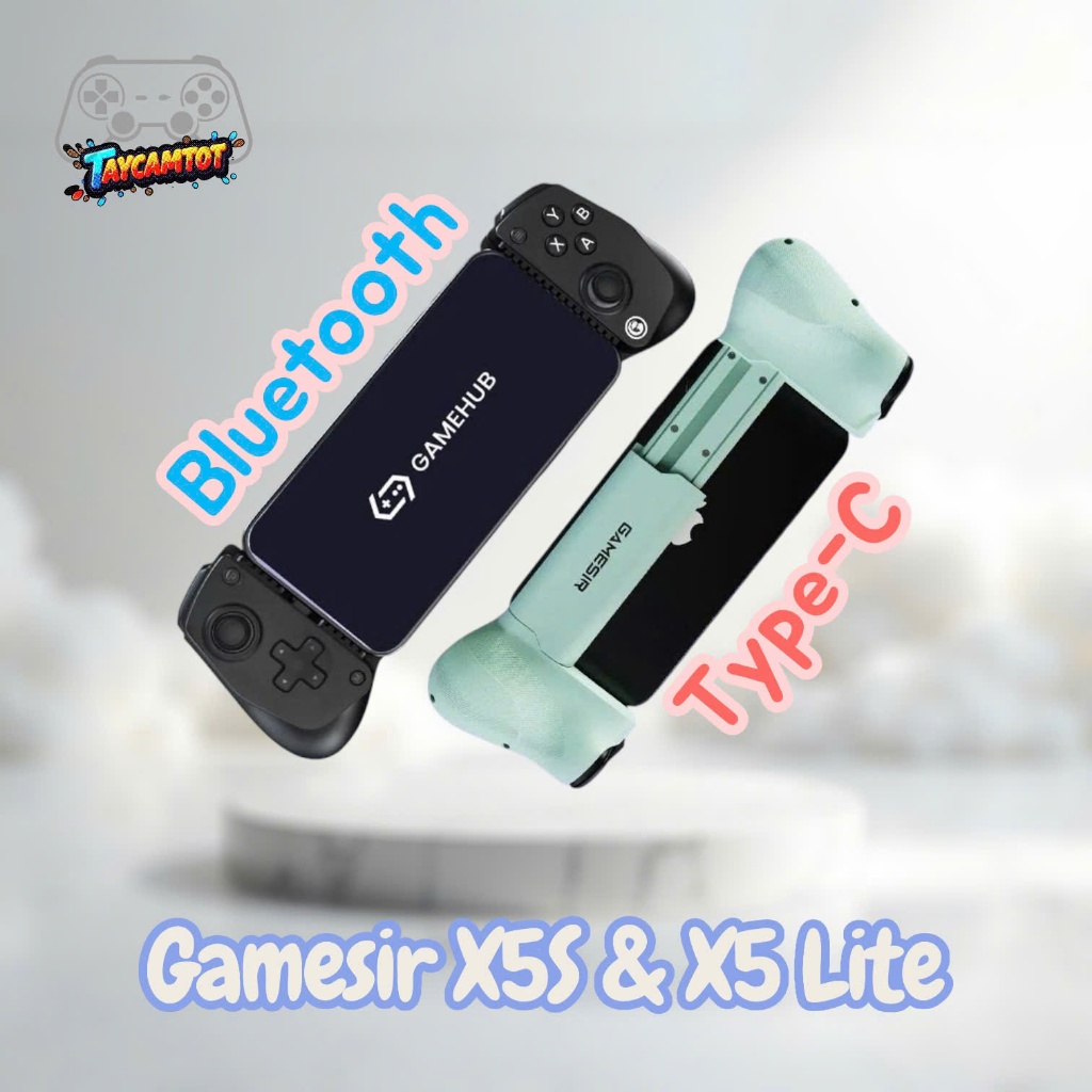 Gamesir X5 Lite và X5S - Hỗ trợ sò lạnh Gamesir FX5 Lite - Tay cầm chơi game telescopic cho điện thoại Android và IOS