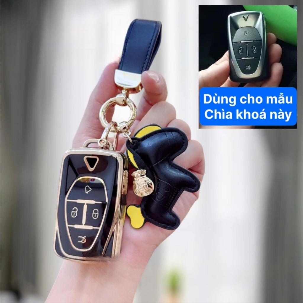 Ốp TPU bảo vệ chìa khóa cho dòng xe e34, Nerio green .( VF8 , VF9 Form cũ ) xe điện