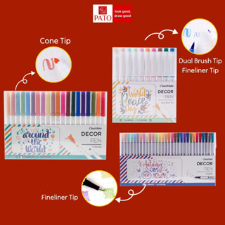 Bộ Bút Brush Classmate Decor Pen Trang Trí Tiêu Đề, Bút Viết Calligraphy Chuyên Dụng 10/20/30 Màu MK0001/2/3 Tô Màu, Vẽ