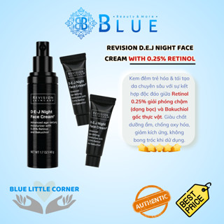   TUÝP MINI 3GR  Kem dưỡng ẩm chống lão hóa da ban đêm Revision Skincare D.E.J Night Face Cream 
