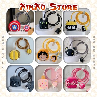  Vỏ bọc bảo vệ Cáp sạc Cốc sạc Iphone 20W 18W nhiều mẫu Hoạt hình 3D dễ thương - XỊN XÒ Store 