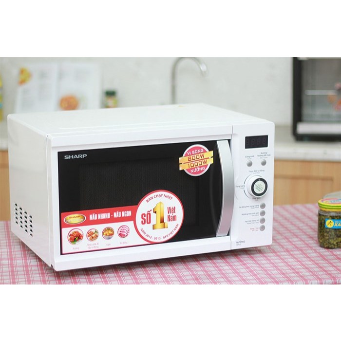 Lò vi sóng có nướng Sharp R-G371VN-W 23 lít