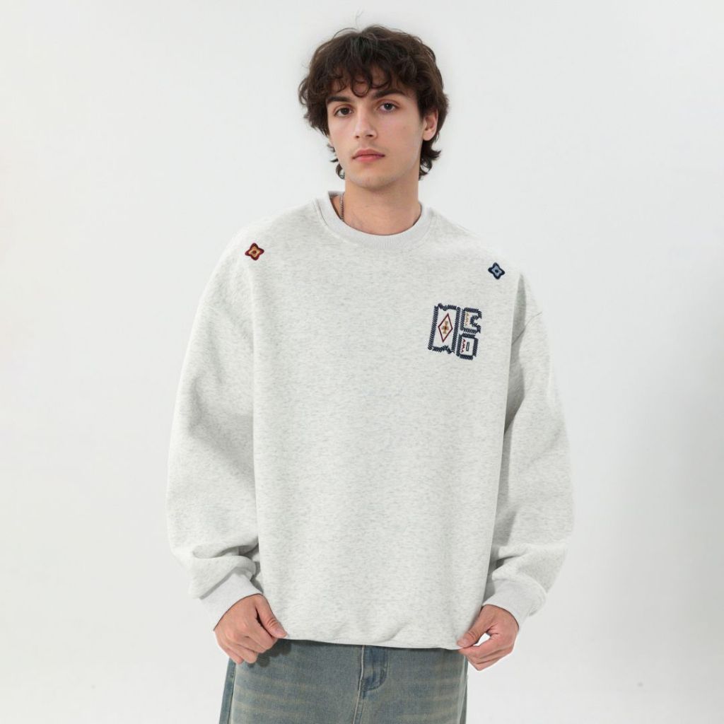 Áo thun dài tay unisex form rộng Sweater phong cách Retro MW3994